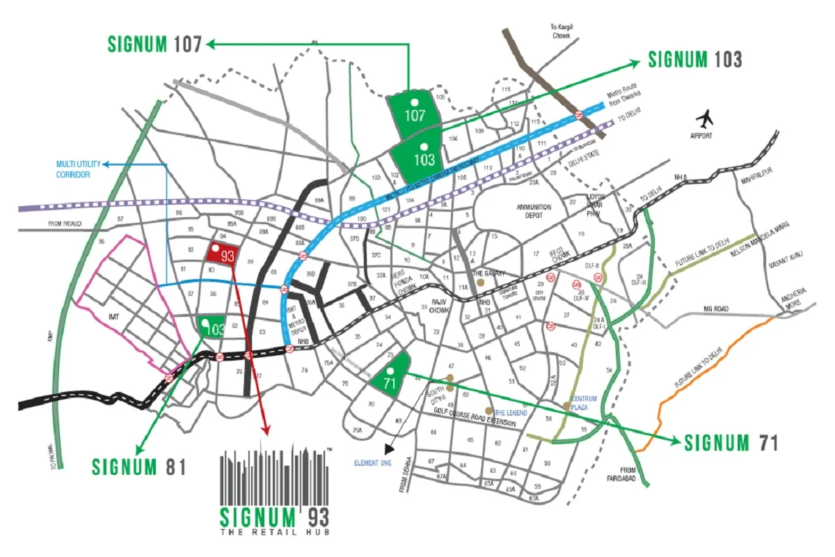 Signum 93 location map