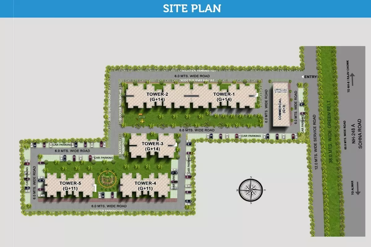 tulsiani easy homes sector 35 site plan